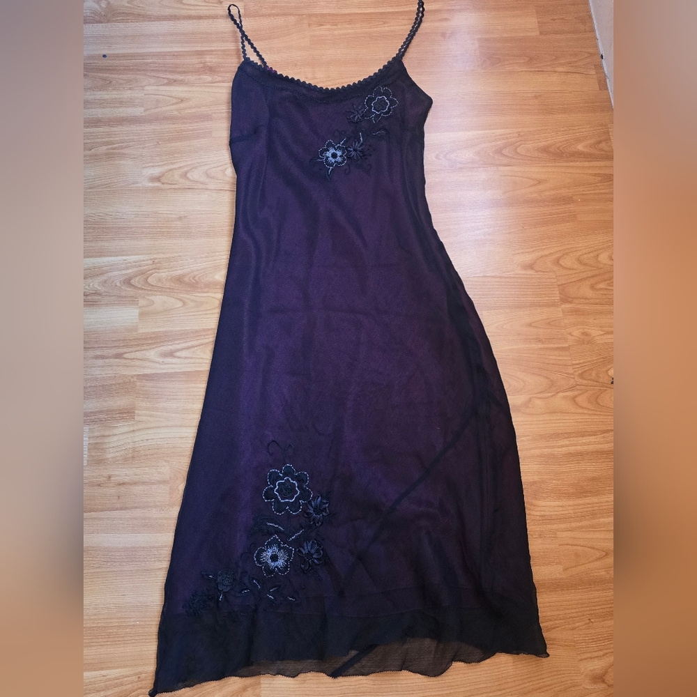 Laundry By Shelli Segal One Shoulder Purple Dress